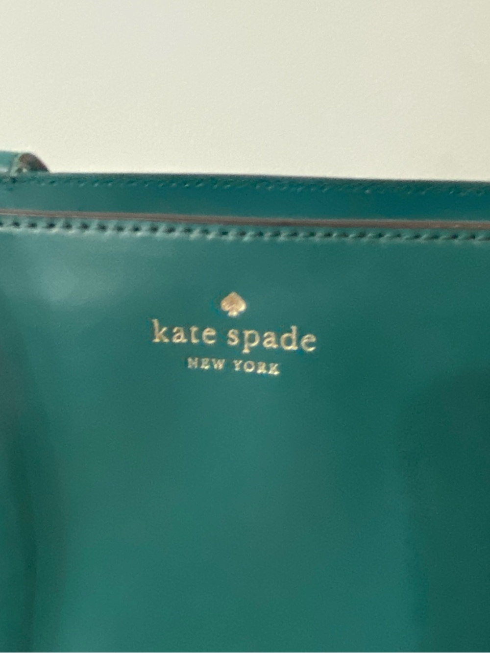 kate spade Teal Green Leather Tote Bag - Picture 7 of 11